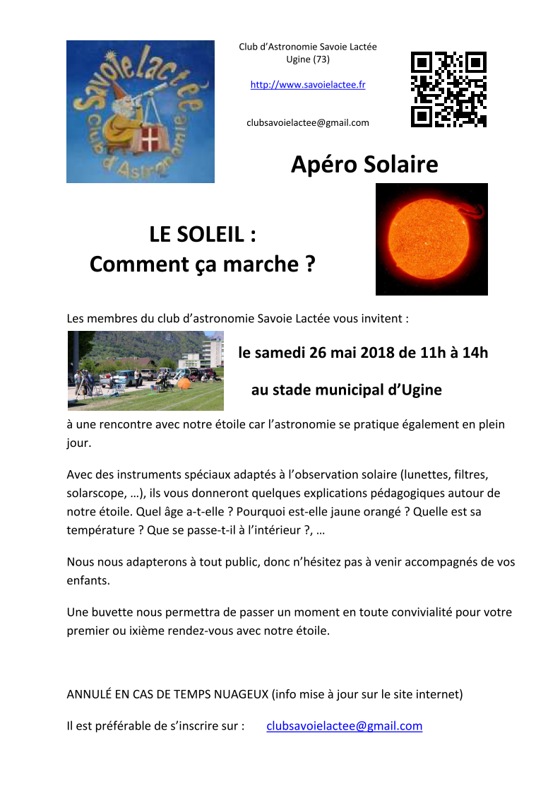 Apéro Solaire (26/05/2018)