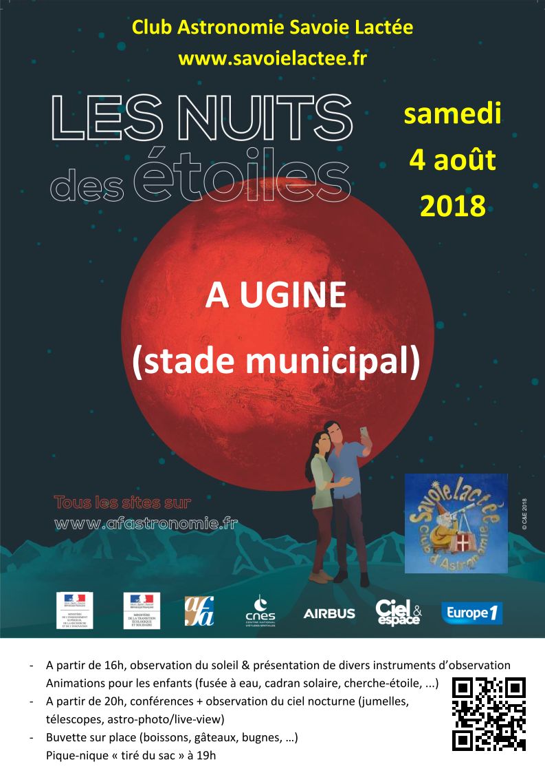 Nuit des étoiles 2018 à Ugine