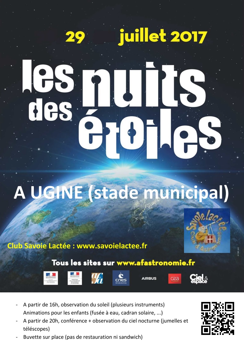 Nuit des étoiles 2017 à Ugine