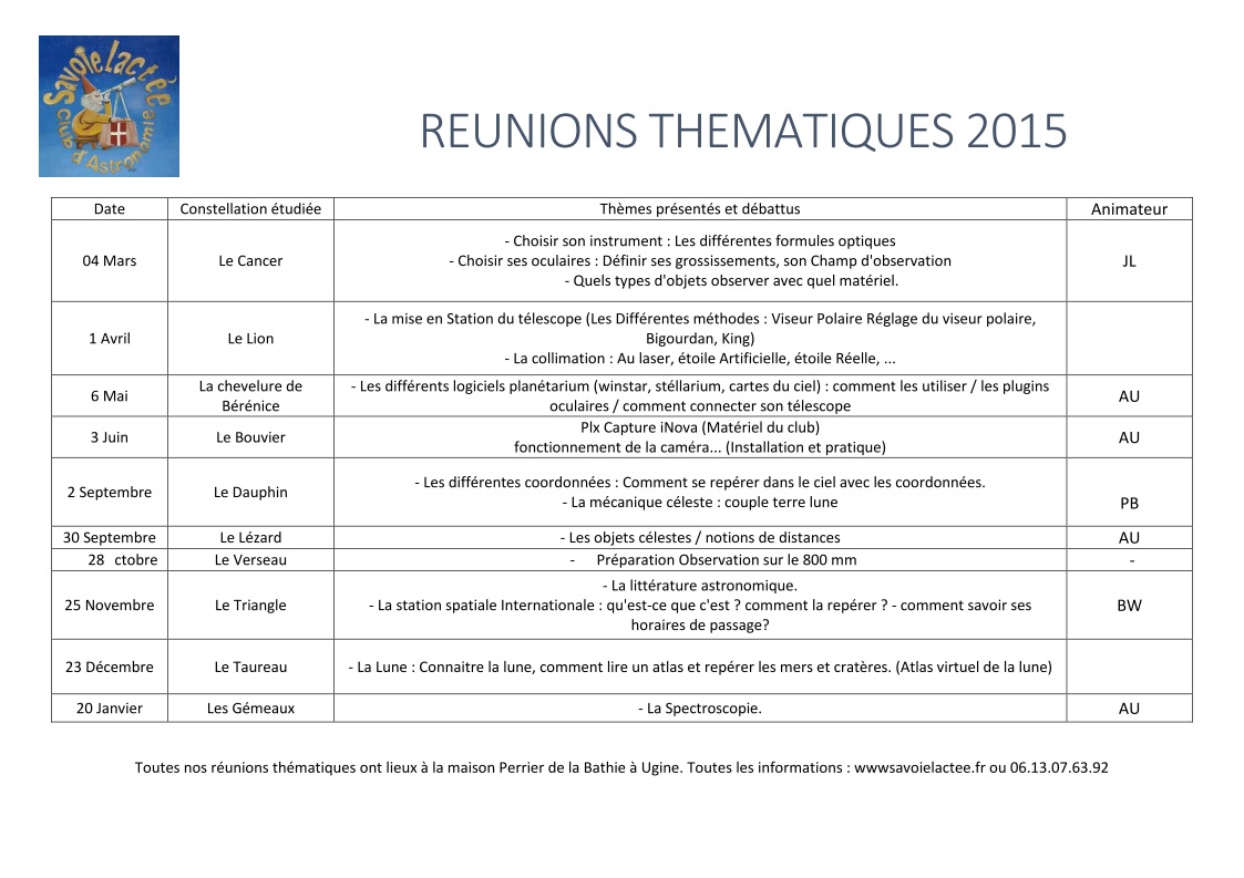 Planning2015 CASL RéunionsThématiques